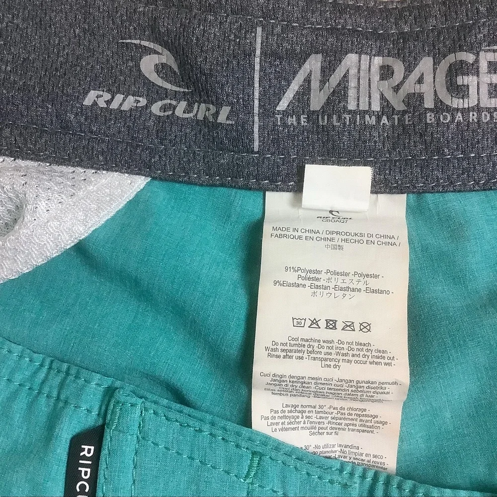 Rip Curl Teal‎ Mirage-Core Ultimate Boardshort Mens 32